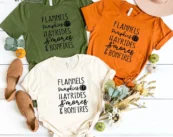 Flannels Pumpkins Thankgiving T-Shirt