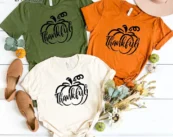 Thankful Pumpkin Thankgiving T-Shirt