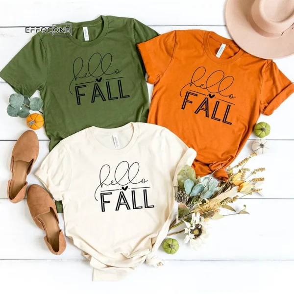 Hello Fall Thankgiving T-Shirt