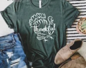 Thankful Turkey Thanksgiving T-Shirt