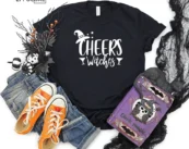 Cheers Witches Broom Pumpkin T-Shirt
