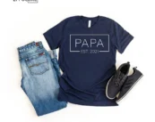 Papa Est. 2021 Father's Day T-shirt