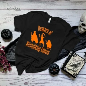 Beware Of Hitchhiking Ghosts Halloween T-Shirt
