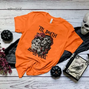 Til Death Do Us Part Happy Halloween Momster Mom Spooky T-shirt