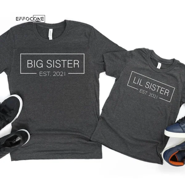 Big Sister 2021 Lil Sister 2021 T-Shirt