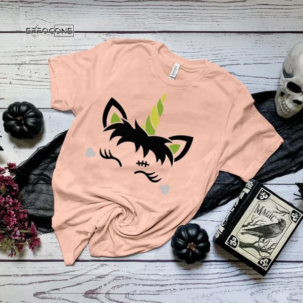 Frankeistein Unicorn Halloween T-Shirt