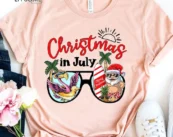 Christmas In July Summer Santa Claus T-Shirt