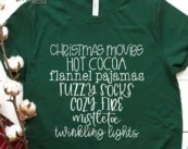 Christmas Movies Flannels Hot Cocoa T-Shirt