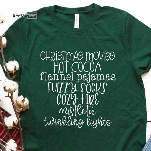 Christmas Movies Flannels Hot Cocoa T-Shirt