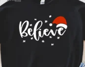 Believe Christmas Santa T-Shirt