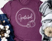 Grateful Pumpkin Apparel Fall T-shirt