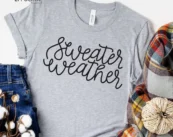 Sweater Weather Pumpkin Season T-Shirt