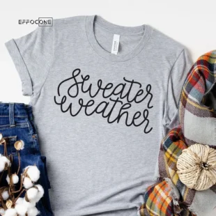 Sweater Weather Pumpkin Season T-Shirt