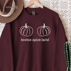 Boobie Spice Latte Fall Mama T-shirt