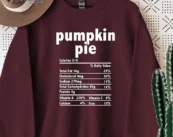 Thanksgiving Food Pumpkin Pie T-shirt