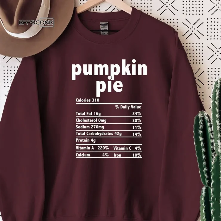 Thanksgiving Food Pumpkin Pie T-shirt