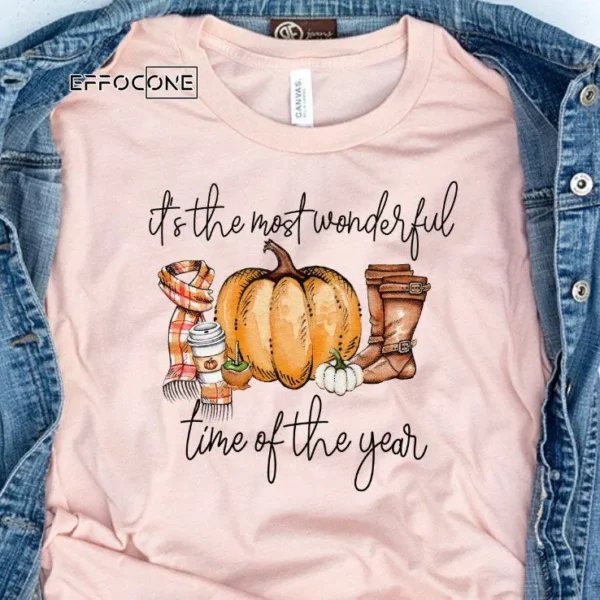 It's the Most Wonderful Time of the Year Fall Pumpkin T-shirt