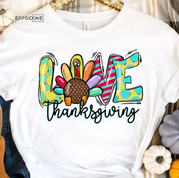 Love Thanksgiving Fall Pumpkin T-Shirt