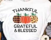 Thankful Grateful and Blessed Fall T-Shirt