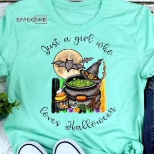 Just a Girl Who Loves Halloween T-Shirt