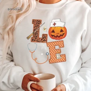 Halloween Nurse Love T-shirt