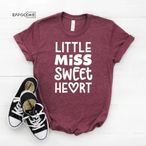 Little Miss Sweet Heart Toddler Girl T-Shirt