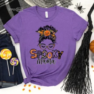 Spooky Mama Halloween T-Shirt