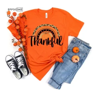 Thankful Rainbow Pumpkin T-Shirt