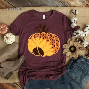 Leopard Pumpkin Thanksgiving T-Shirt