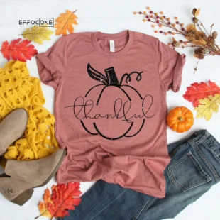 Thankful Pumpkin Thanksgiving T-Shirt