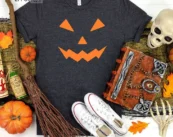 Pumpkin Face Halloween T-Shirt