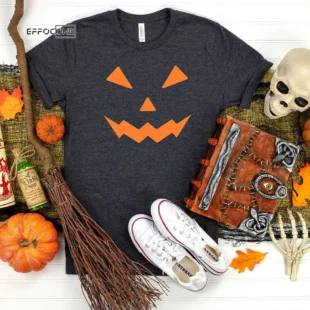 Pumpkin Face Halloween T-Shirt