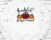 Thankful Grateful And Blessed Thankgiving T-Shirt