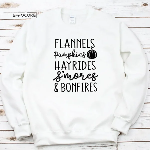Flannels Pumpkins Thankgiving T-Shirt