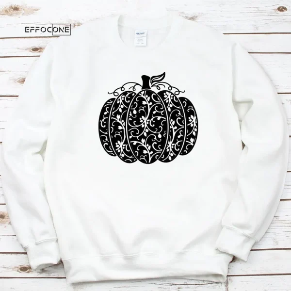 Swirly Pumpkin Thankgiving T-Shirt