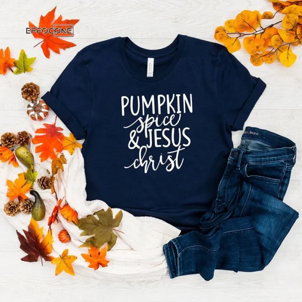 Pumpkin Spice Jesus Christ Thanksgiving T-Shirt