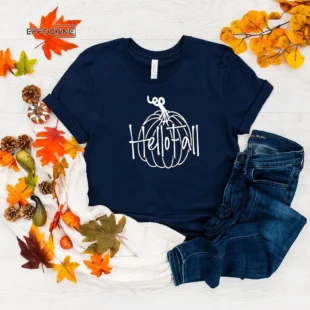 Hello Fall Thanksgiving T-Shirt