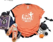 I am a Haunt Mess Cheers Witches Pumpkin T-Shirt