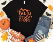 Batty For Daddy Halloween T-Shirt