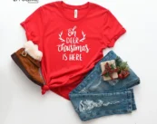 Oh Deer Christmas Is Here T-Shirt