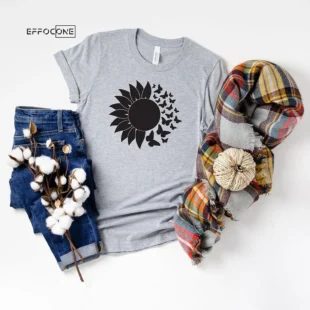 Sunflower Butterfly T-shirt