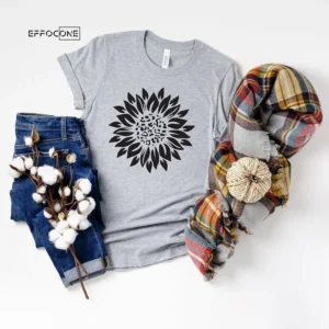 Leopard Sunflower Fall T-shirt