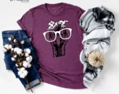 Turkey with Glasses Funny T-shirt