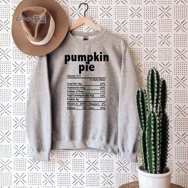 Thanksgiving Food Pumpkin Pie T-shirt