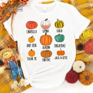 Pumpkin Varieties Fall T-shirt