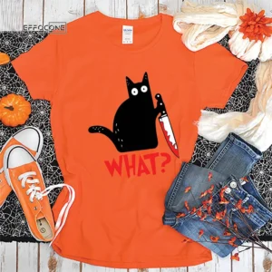 Halloween MURDEROUS CAT T shirt