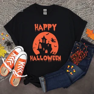 HAPPY HALLOWEEN Horror Movie Character Scary T-shirt