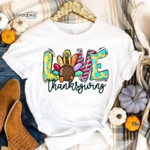 Love Thanksgiving Fall Pumpkin T-Shirt