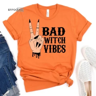 Bad Witch Vibes Halloween T-Shirt