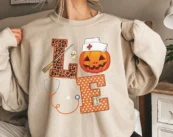 Halloween Nurse Love T-shirt